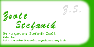 zsolt stefanik business card